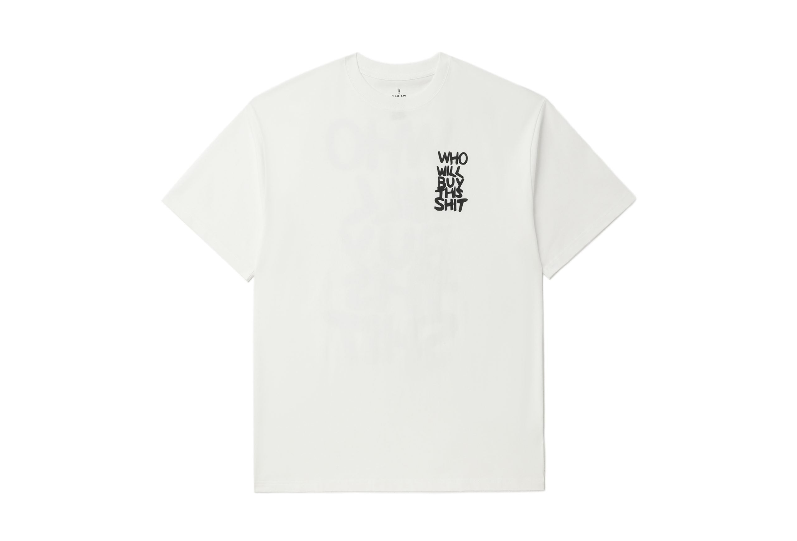 WHO WILL BUY THIS SHIT BACK LOGO TEE / WHITE