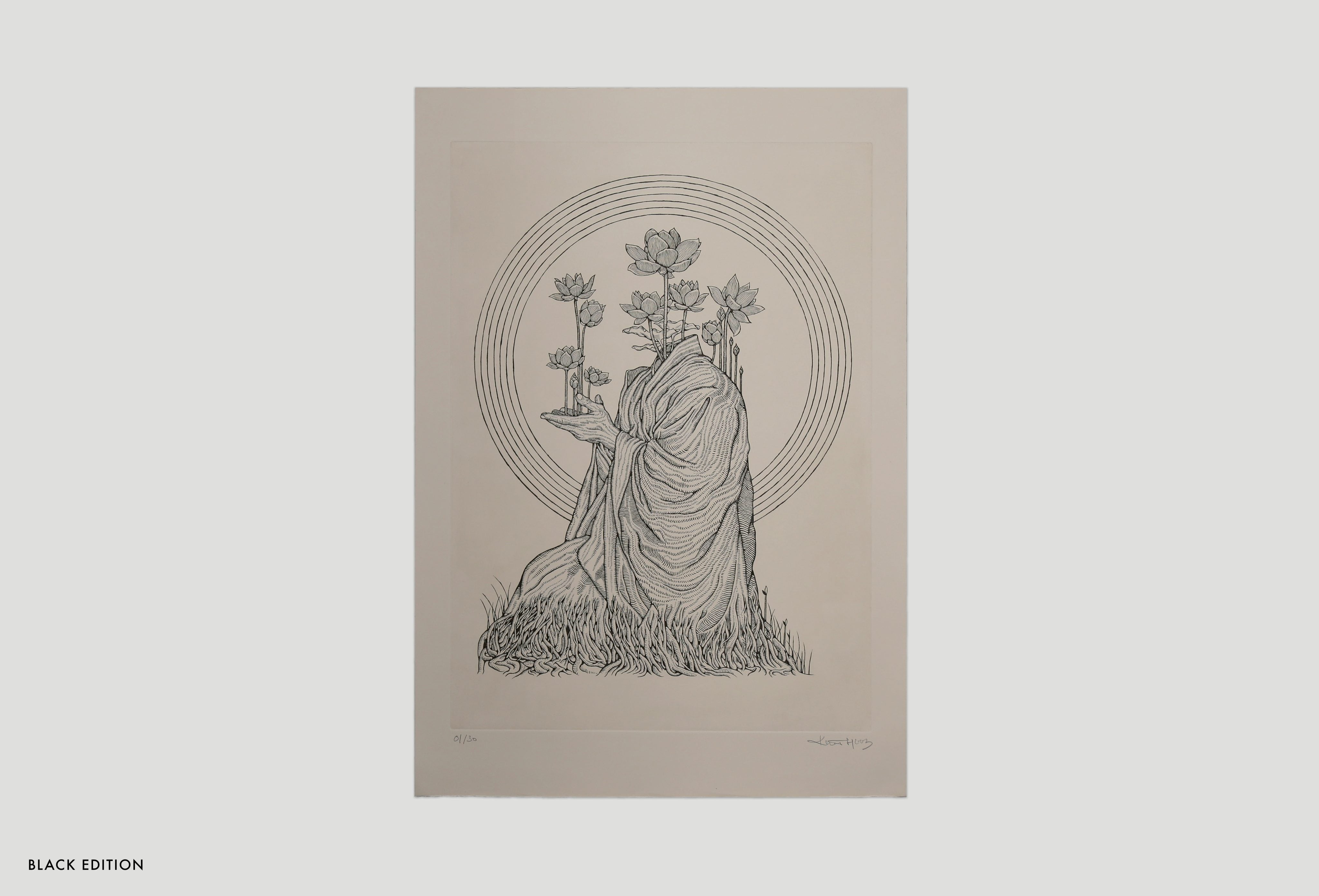 Kristopher Ho. Etching Print 'The Peace III', 2023 / BLACK
