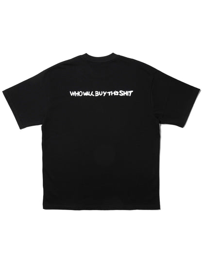 WHO WILL BUY THIS SHIT "FOWLER DON'T GIVE A SHIT" Graphic Tee / Black