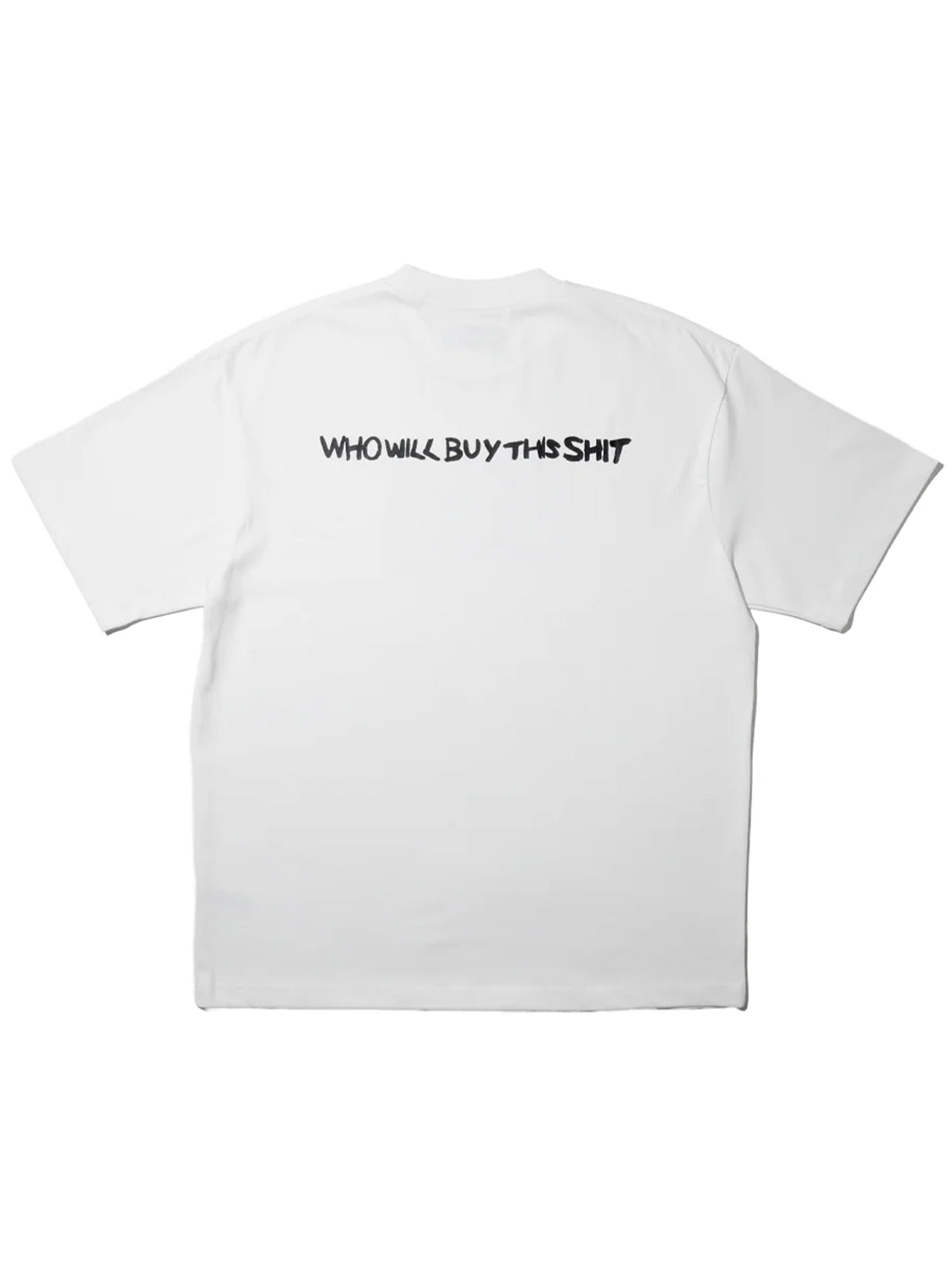 WHO WILL BUY THIS SHIT "FOWLER DON'T GIVE A SHIT" Graphic Tee / White