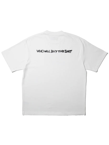 WHO WILL BUY THIS SHIT "FOWLER DON'T GIVE A SHIT" Graphic Tee / White