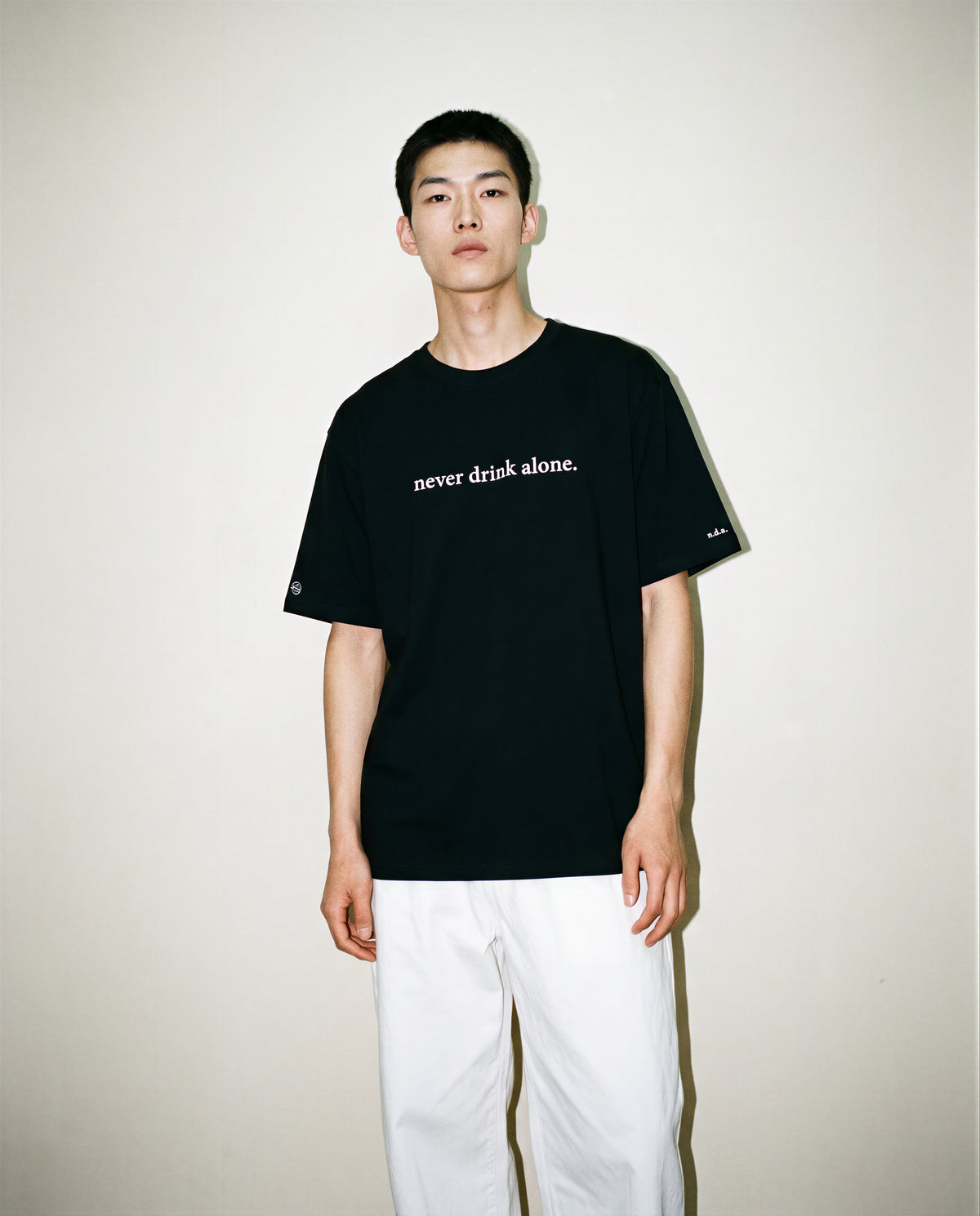 "never drink alone" T-SHIRT