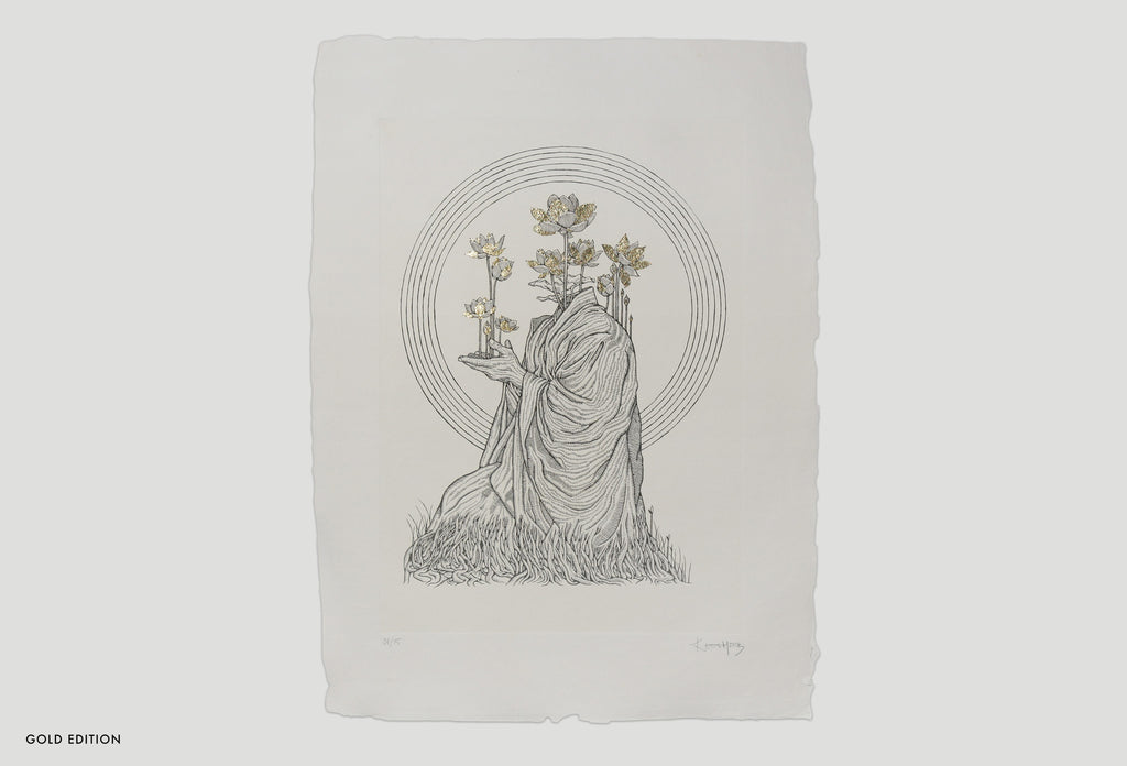 Kristopher Ho. Etching Print ‘The Peace III’, 2023 / GOLD