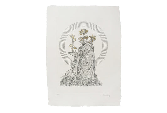 Kristopher Ho. Etching Print ‘The Peace III’, 2023 / GOLD