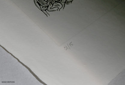 Kristopher Ho. Etching Print ‘The Peace III’, 2023 / GOLD