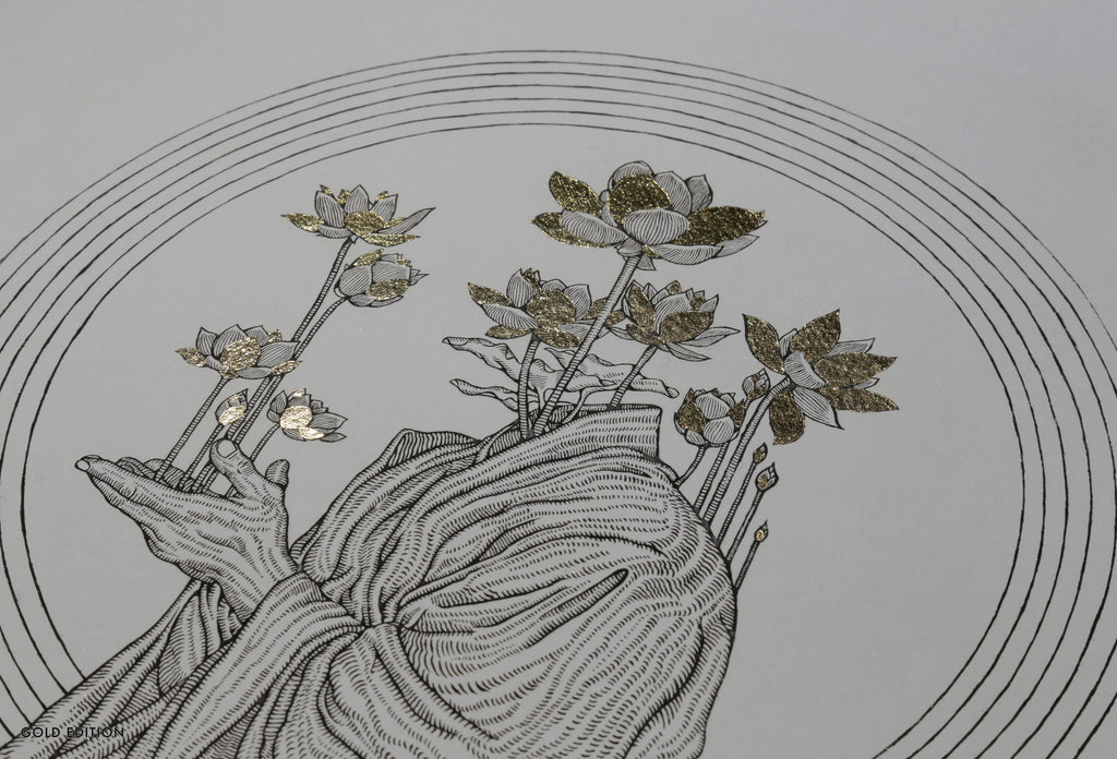 Kristopher Ho. Etching Print ‘The Peace III’, 2023 / GOLD