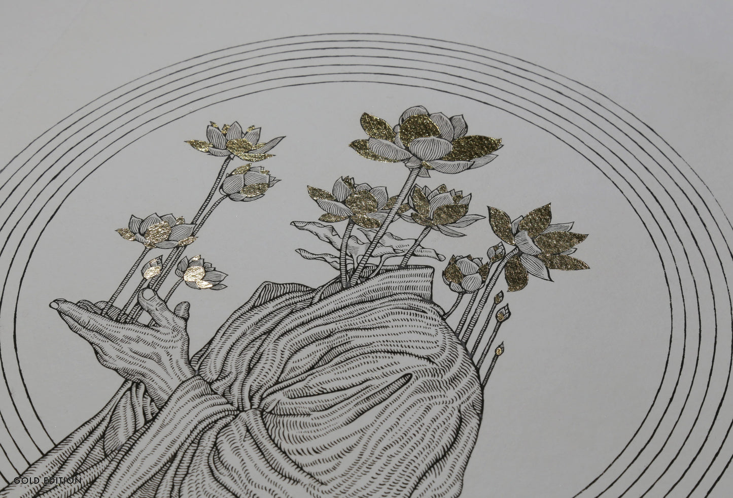Kristopher Ho. Etching Print ‘The Peace III’, 2023 / GOLD