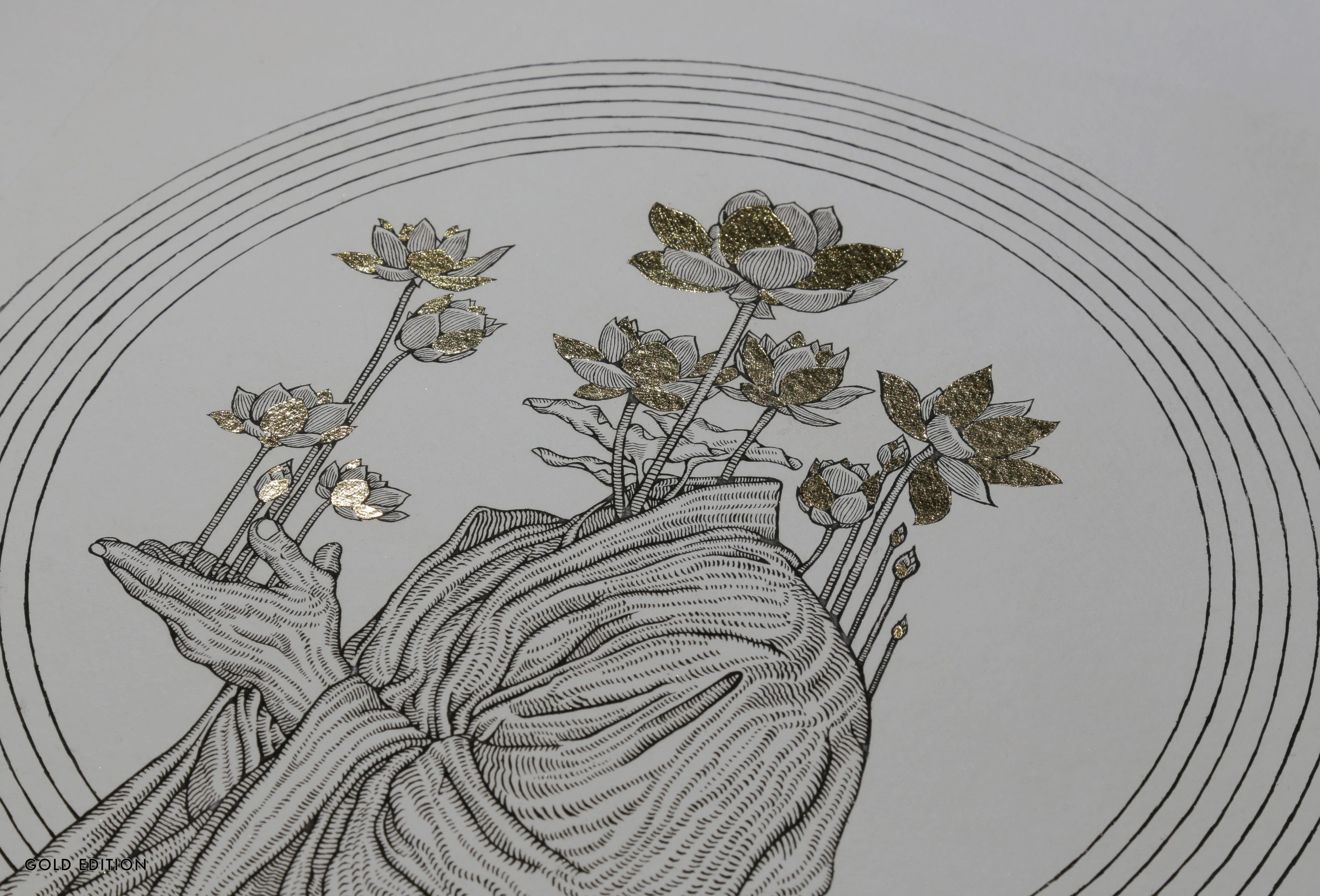 Kristopher Ho. Etching Print ‘The Peace III’, 2023 / GOLD