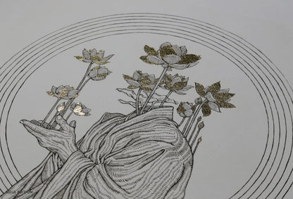 Kristopher Ho. Etching Print ‘The Peace III’, 2023 / GOLD