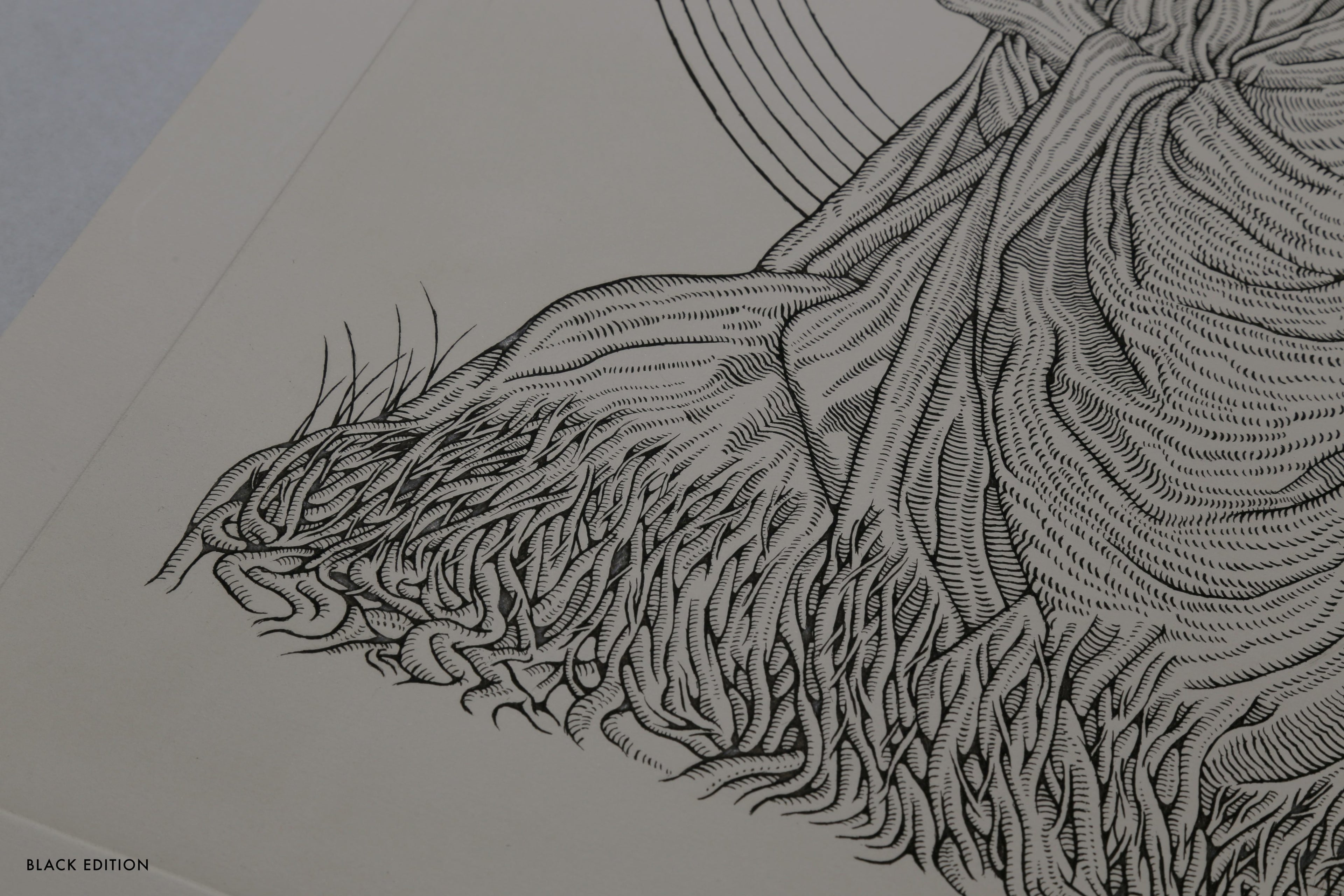 Kristopher Ho. Etching Print ‘The Peace III’, 2023 / BLACK