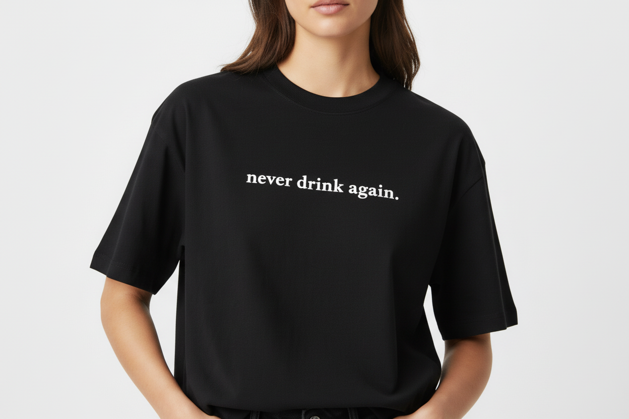 NEVER DRINK AGAIN TEE