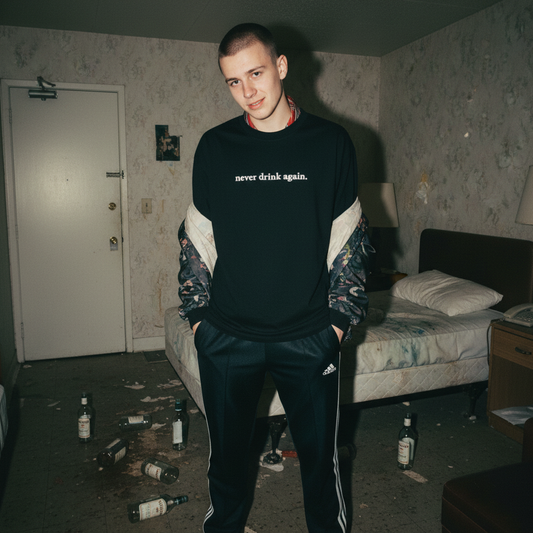 NEVER DRINK AGAIN TEE
