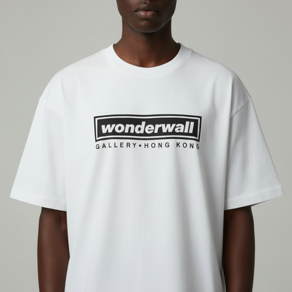 WONDERWALL Gallery Logo Graphic Tee / White