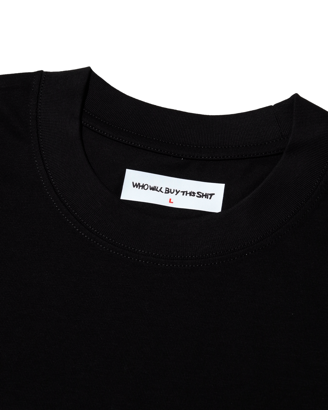 WHO WILL BUY THIS SHIT LOGO TEE / BLACK