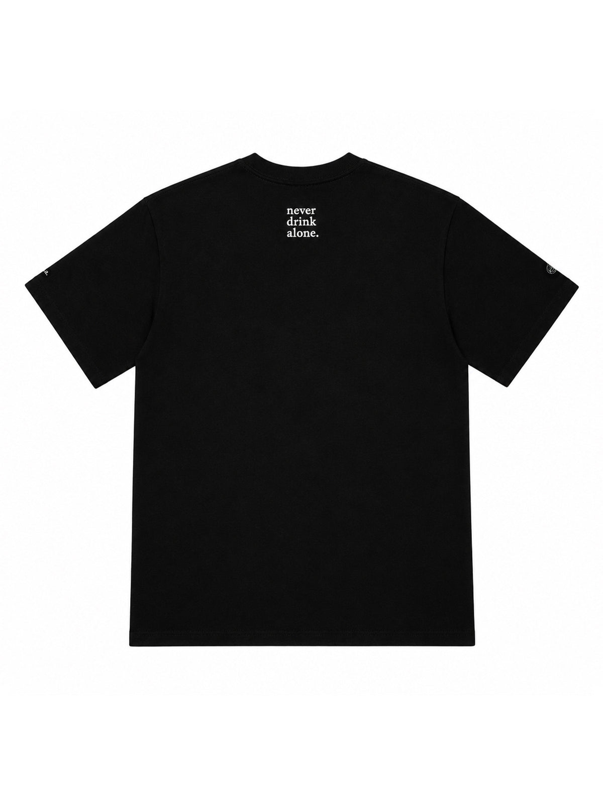 "i drink therefore i am" Slogan Graphic Tee / Black